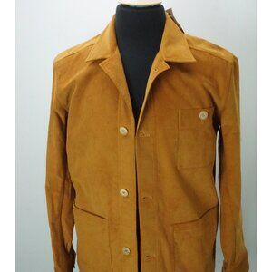 Anderson Sheppard Work Jacket Corduroy Coat Ochre Sz XXS Brand New